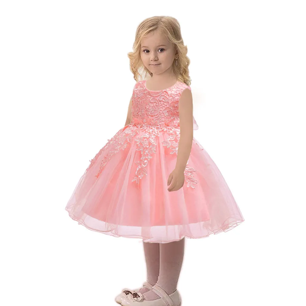 Spring Children's Dress Lace Princess Dress Catwalk Performance Host Evening Dress Flower Girl Gauze Dress