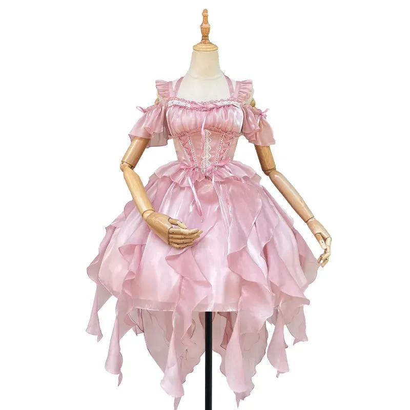 Star River Prayer ~ Sweet Cold Shoulder Lolita JSK Dress Corset Party Dress