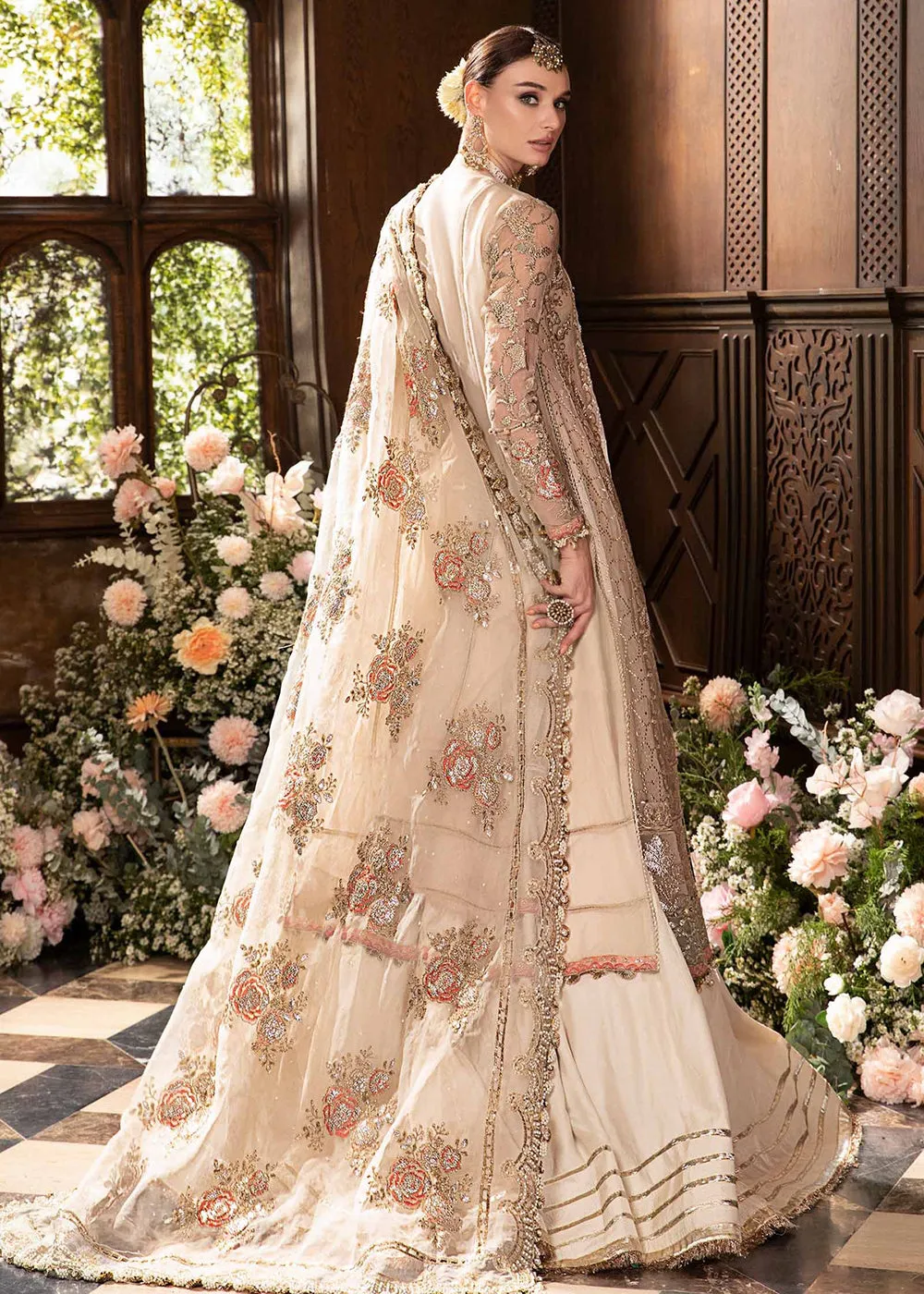 Unstitched Mbroidered Wedding Formals 2024 by Maria B | BD-2805