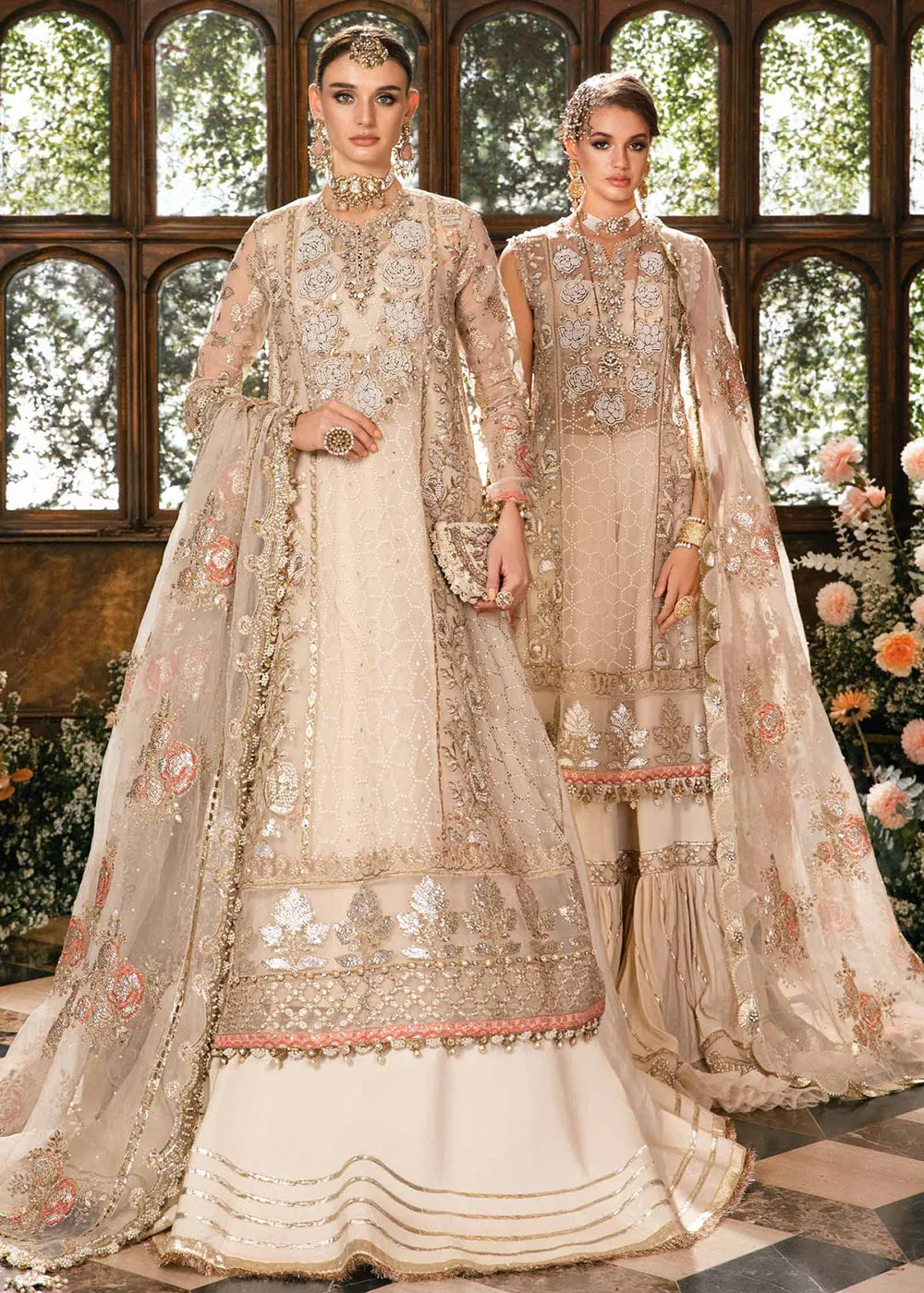 Unstitched Mbroidered Wedding Formals 2024 by Maria B | BD-2805