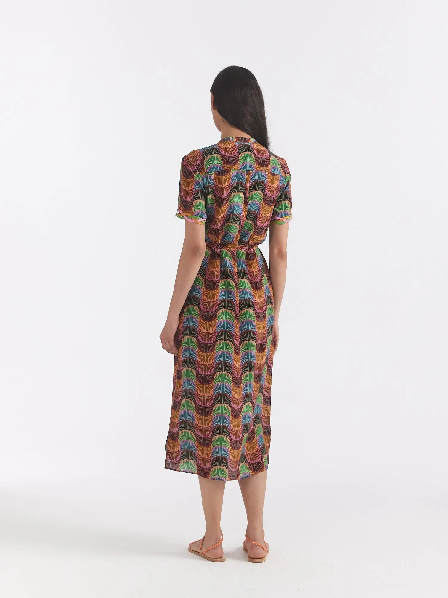 Vicki Braid Dress in Lark