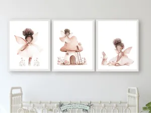 Whimsical Wildflower Fairy Nursery Prints - Set 4