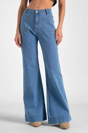 Wide Leg Blue Jean