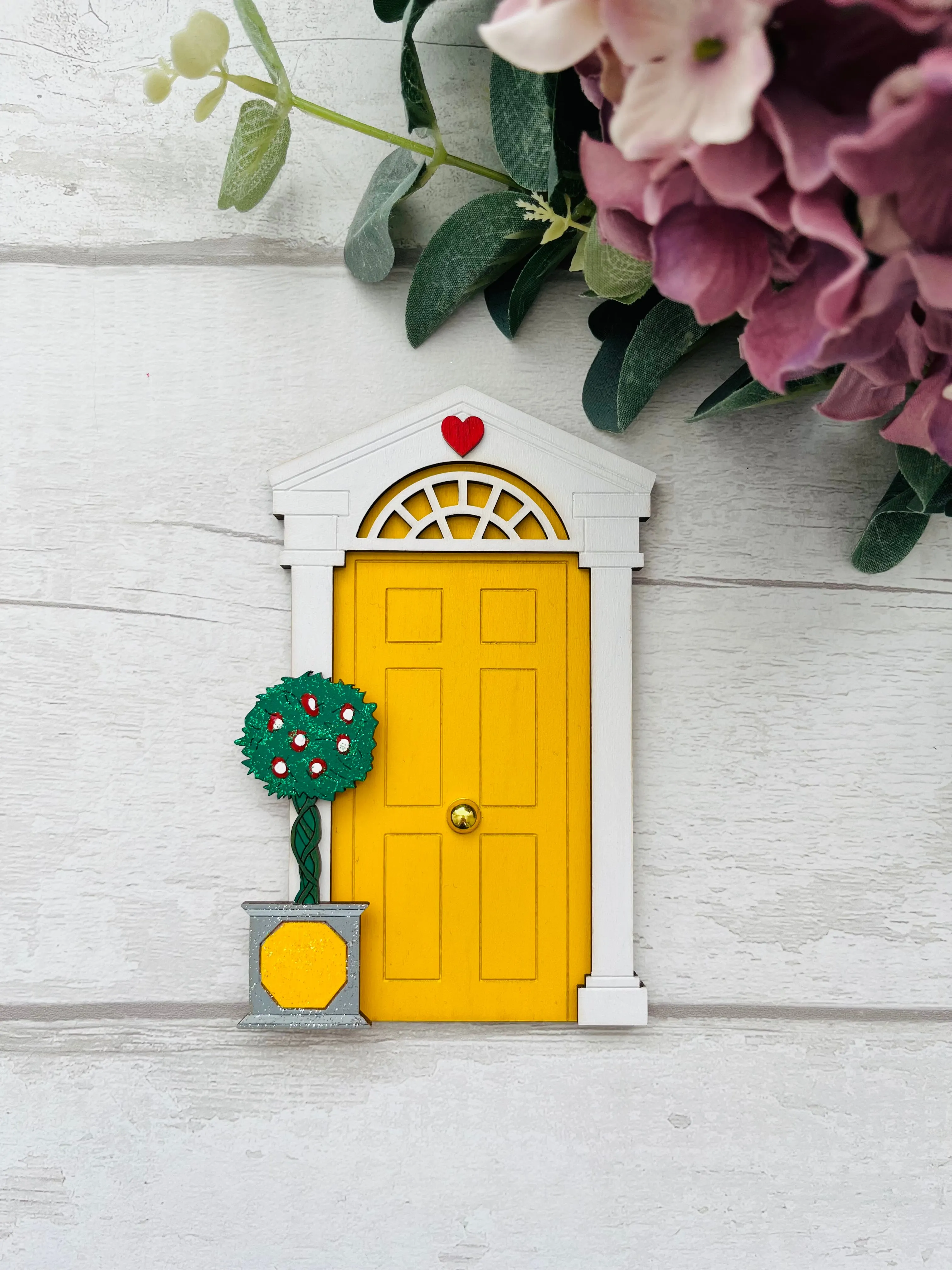 Yellow Georgian Style Fairy Door