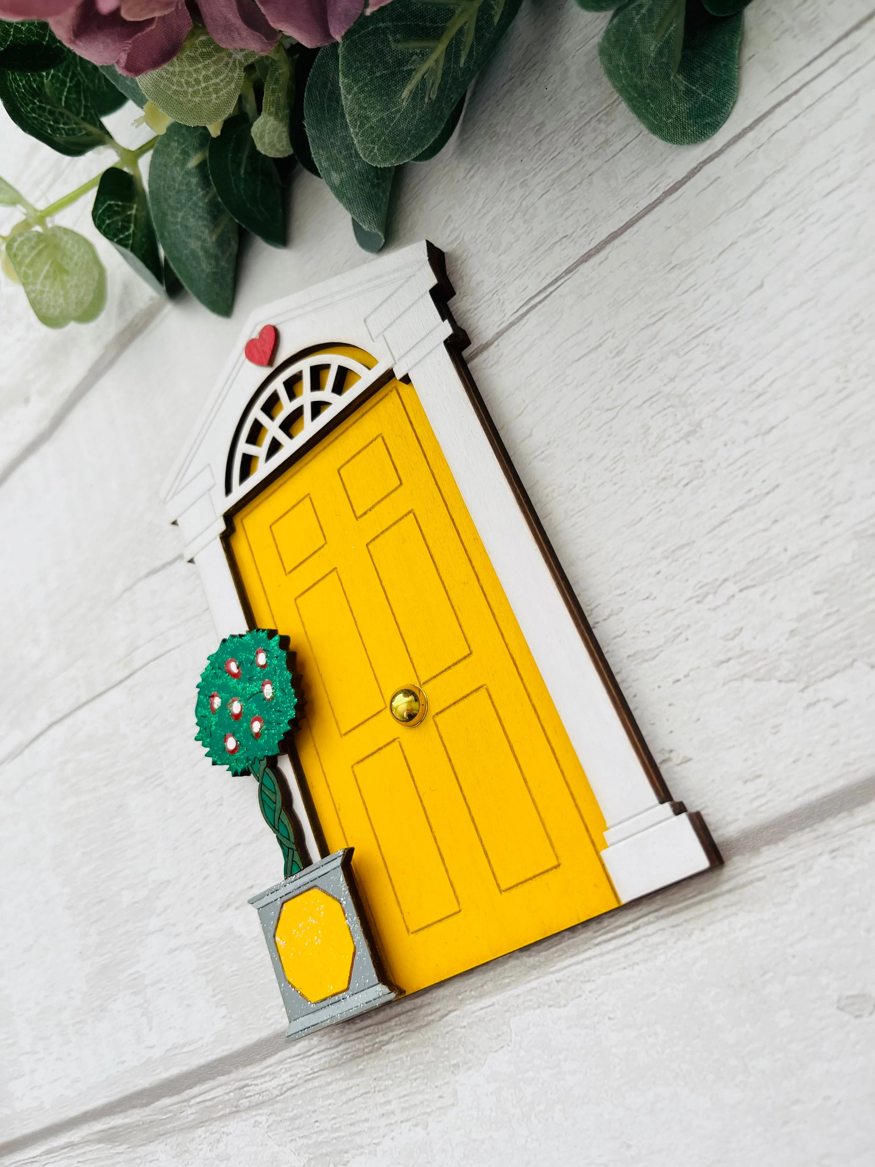 Yellow Georgian Style Fairy Door