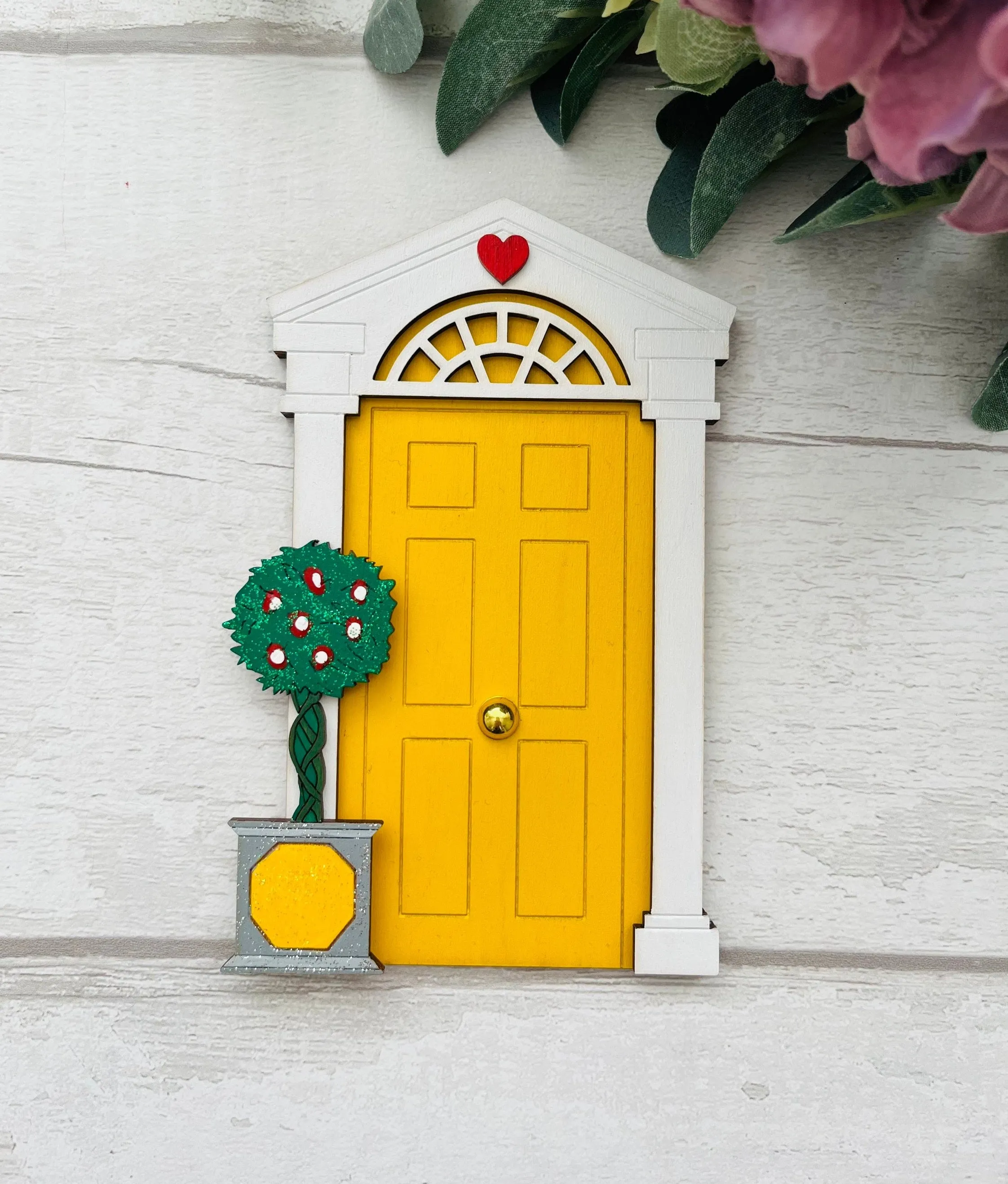 Yellow Georgian Style Fairy Door