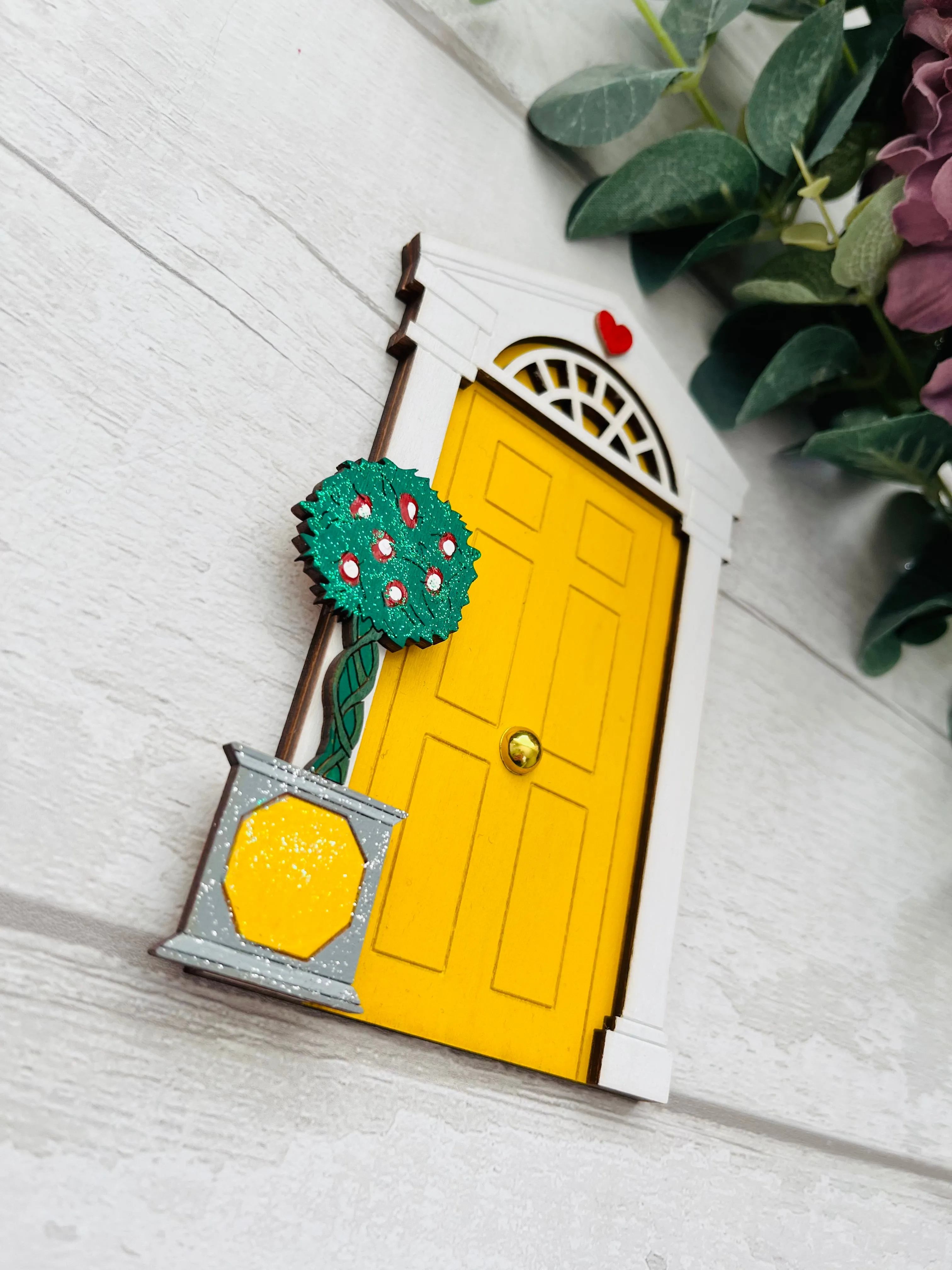 Yellow Georgian Style Fairy Door