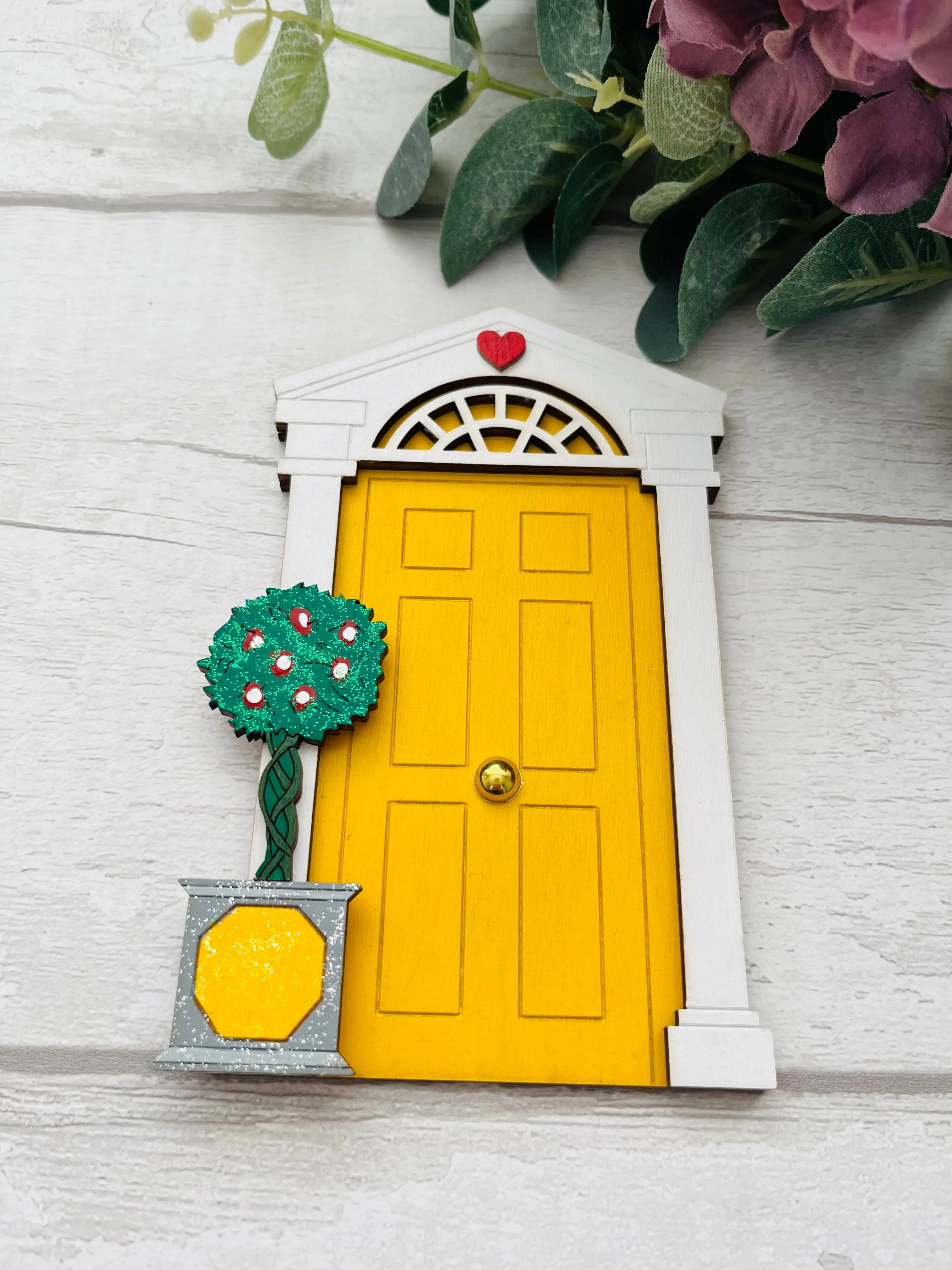 Yellow Georgian Style Fairy Door