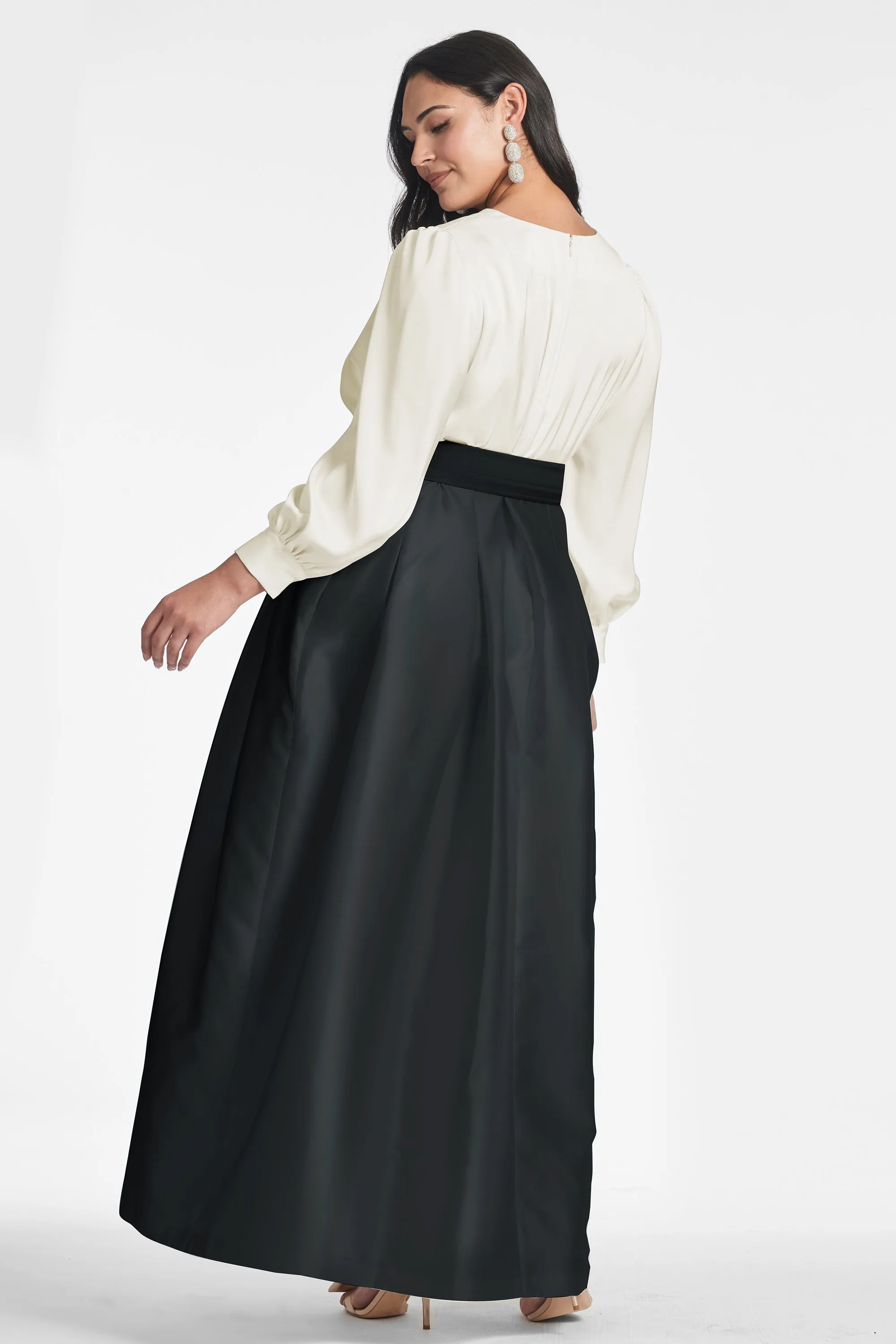 Zoe Gown - Ivory/Black